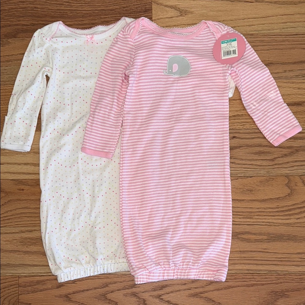 New! Pink and White Striped Kids Pajamas